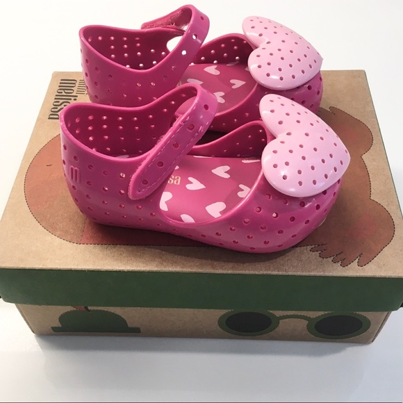 BNIB!⭐️Host Pick⭐️Mini Melissa Pink Heart 5 6 - Picture 4 of 7